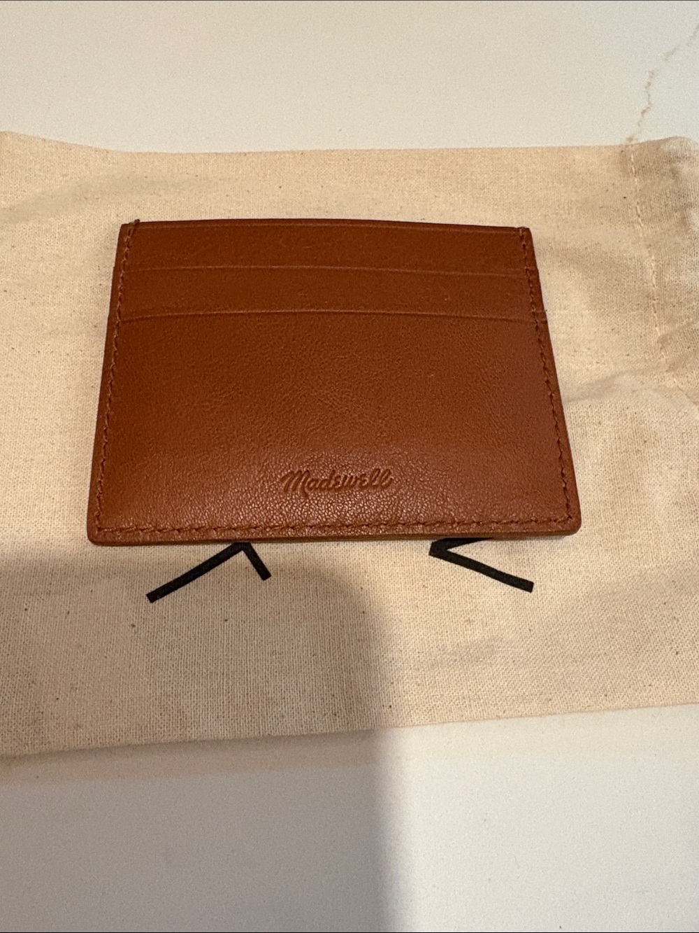 Madewell Brown Leather Slim Card Holder